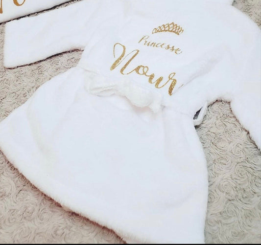 Peignoir enfant éponge à capuche personnalisable