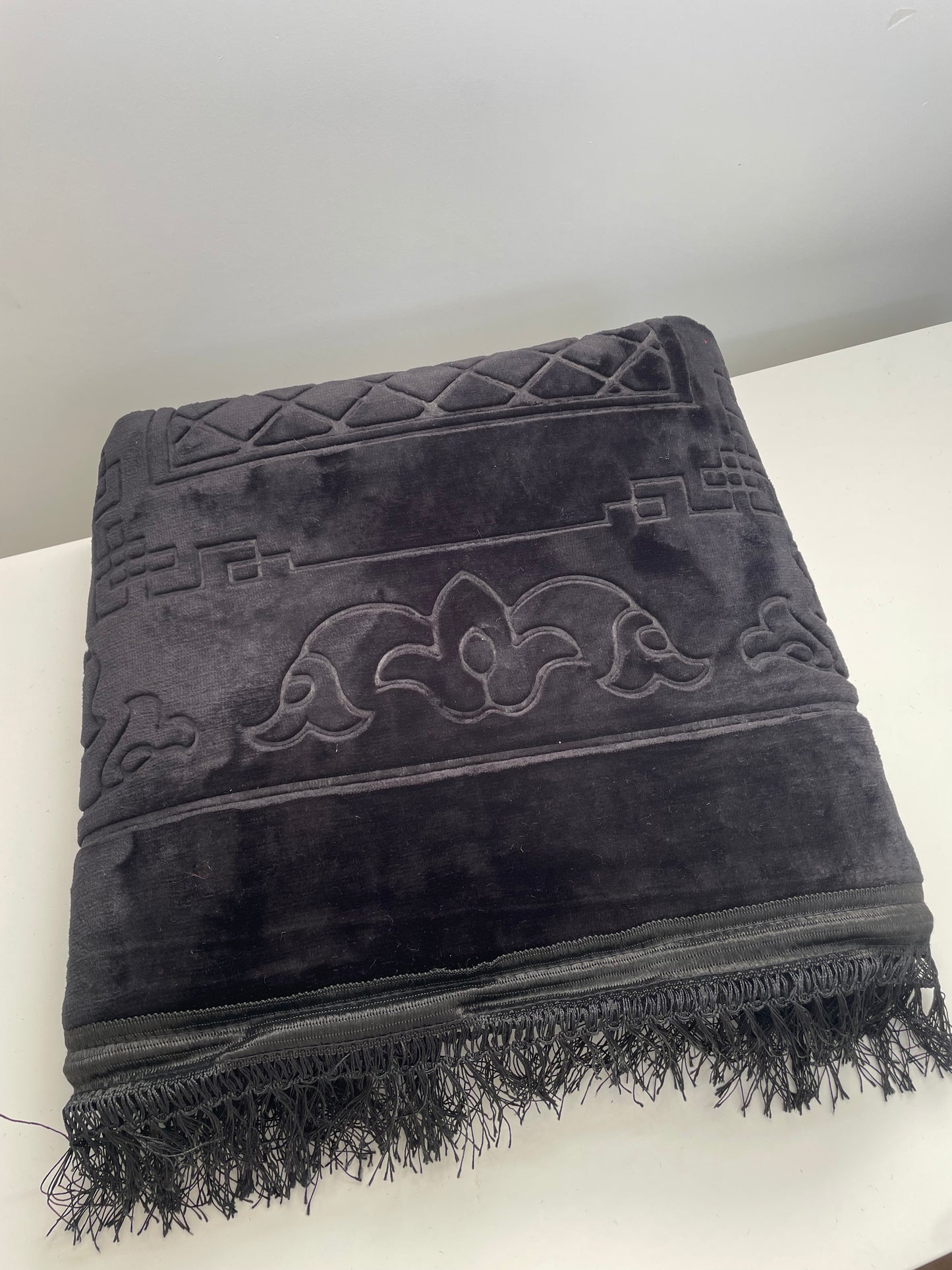 Tapis de Prière Épais Noir