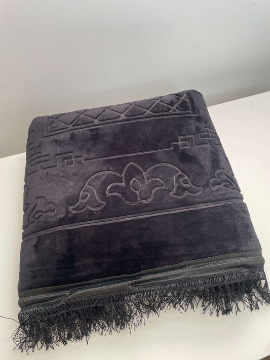 Tapis de Prière Épais Personnalisée Noir