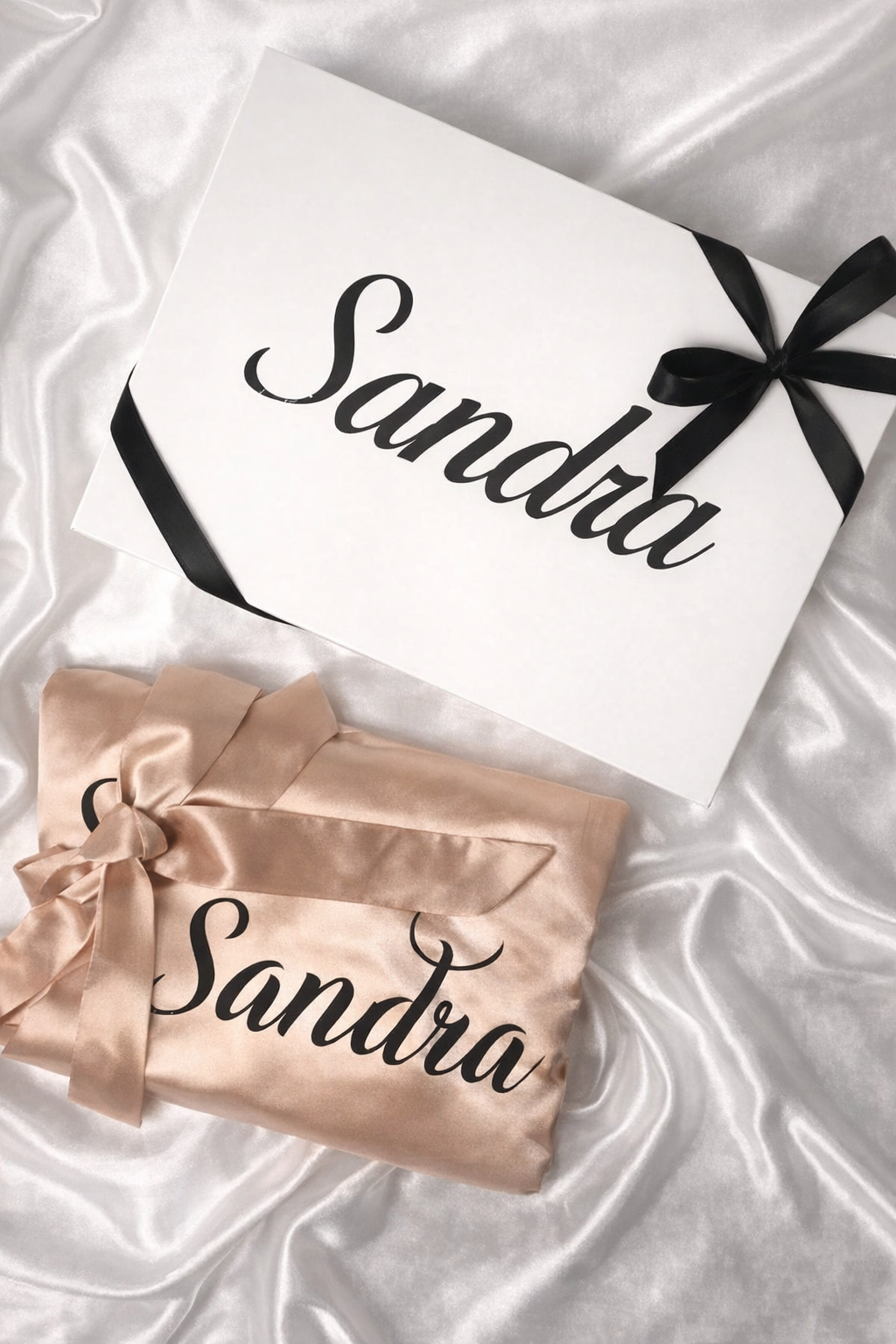 Kimono / Peignoir Satin Personnalisé – Cadeau Chic pour Mariage & EVJF