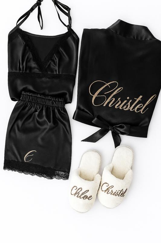 Pyjama Kimono Femme avec short Dentelle – Élégance & Confort