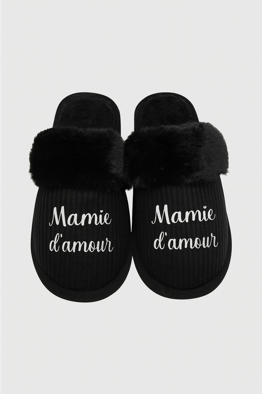 Chaussons personnaliés pour Mamie et Maman – Confort & Tendresse au Quotidien