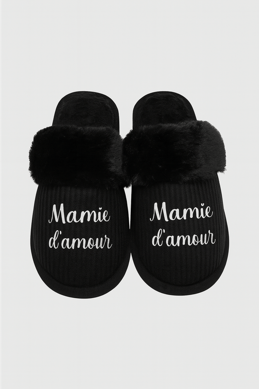 Chaussons personnaliés pour Mamie et Maman – Confort & Tendresse au Quotidien