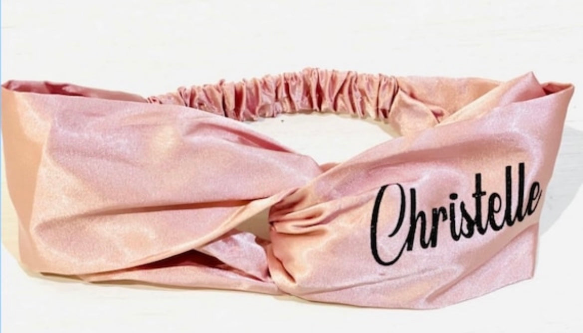 Bandeaux cheveux en satin personnalisée