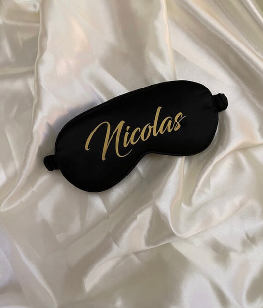 Masque de Sommeil Personnalisé – Confort & Élégance Nocturne