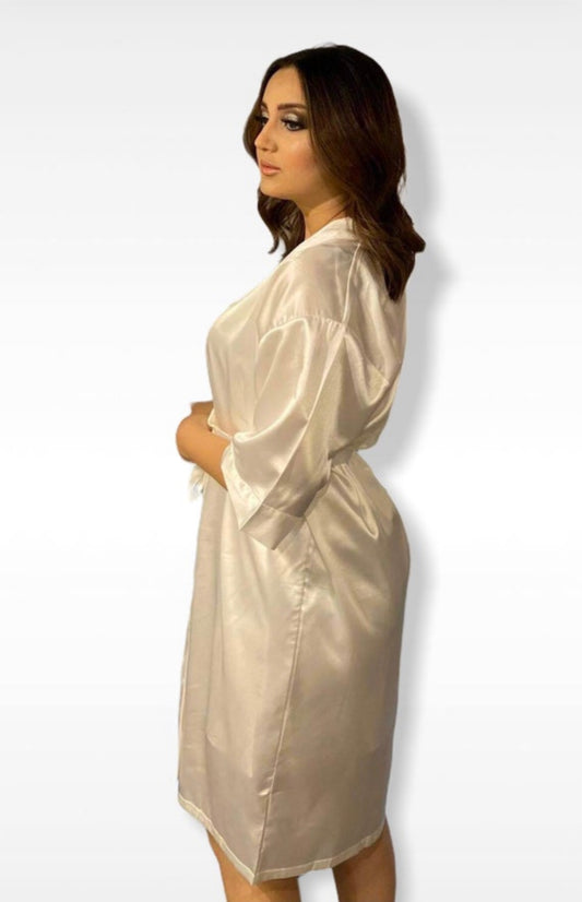 Kimono / Peignoir Satin Personnalisé – Cadeau Chic pour Mariage & EVJF