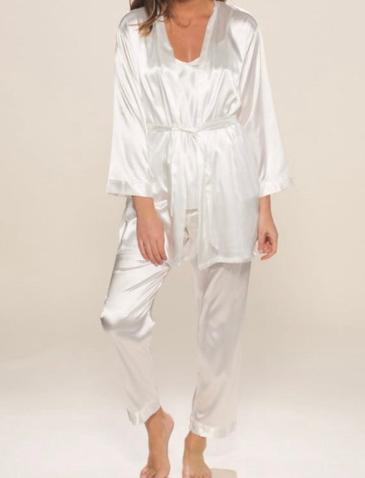 Pyjama avec peignoir  Bustier et Pantalon Personnalisé