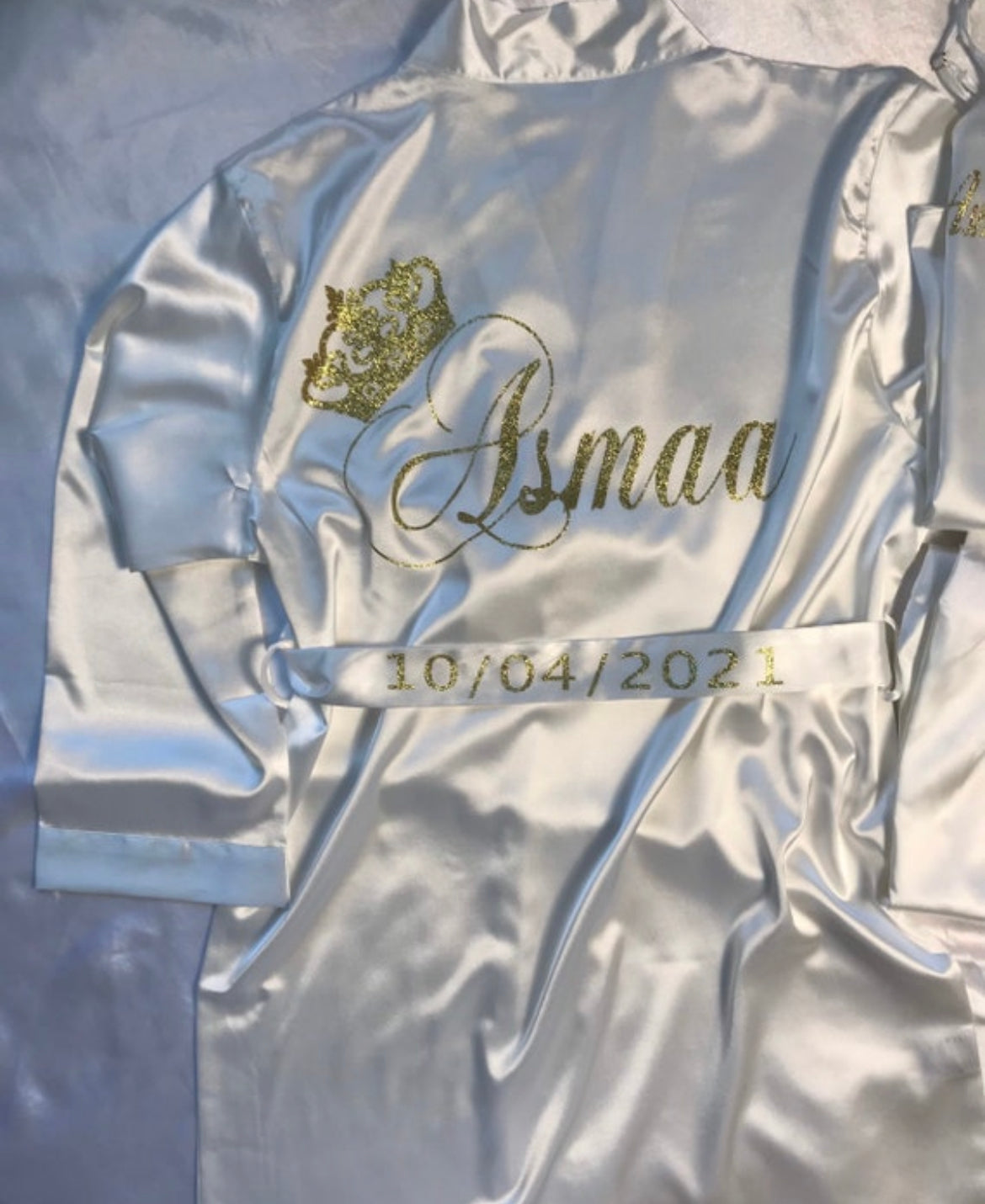 Pyjama avec peignoir  Bustier et Pantalon Personnalisé