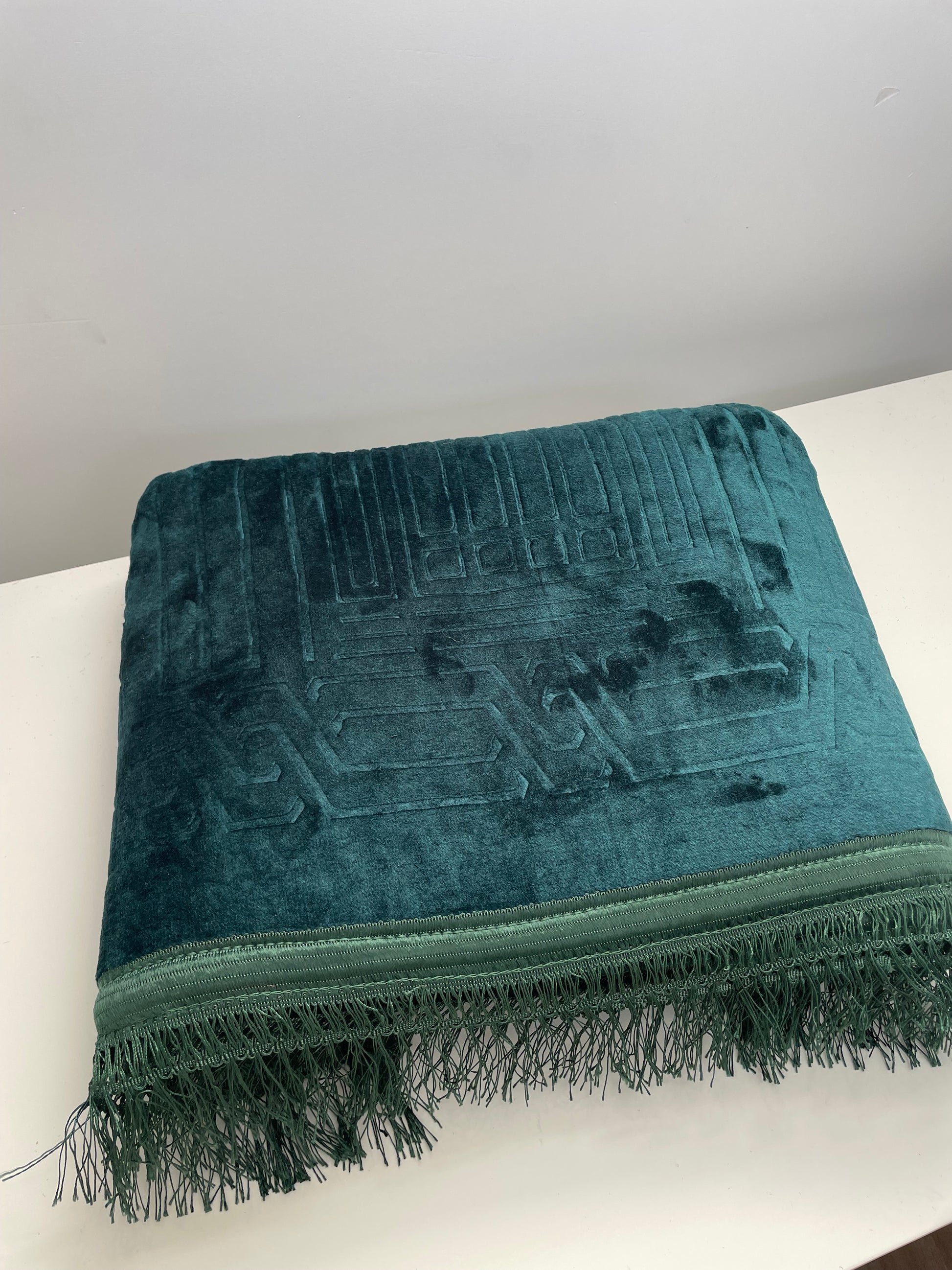 tapis de rière epais vert