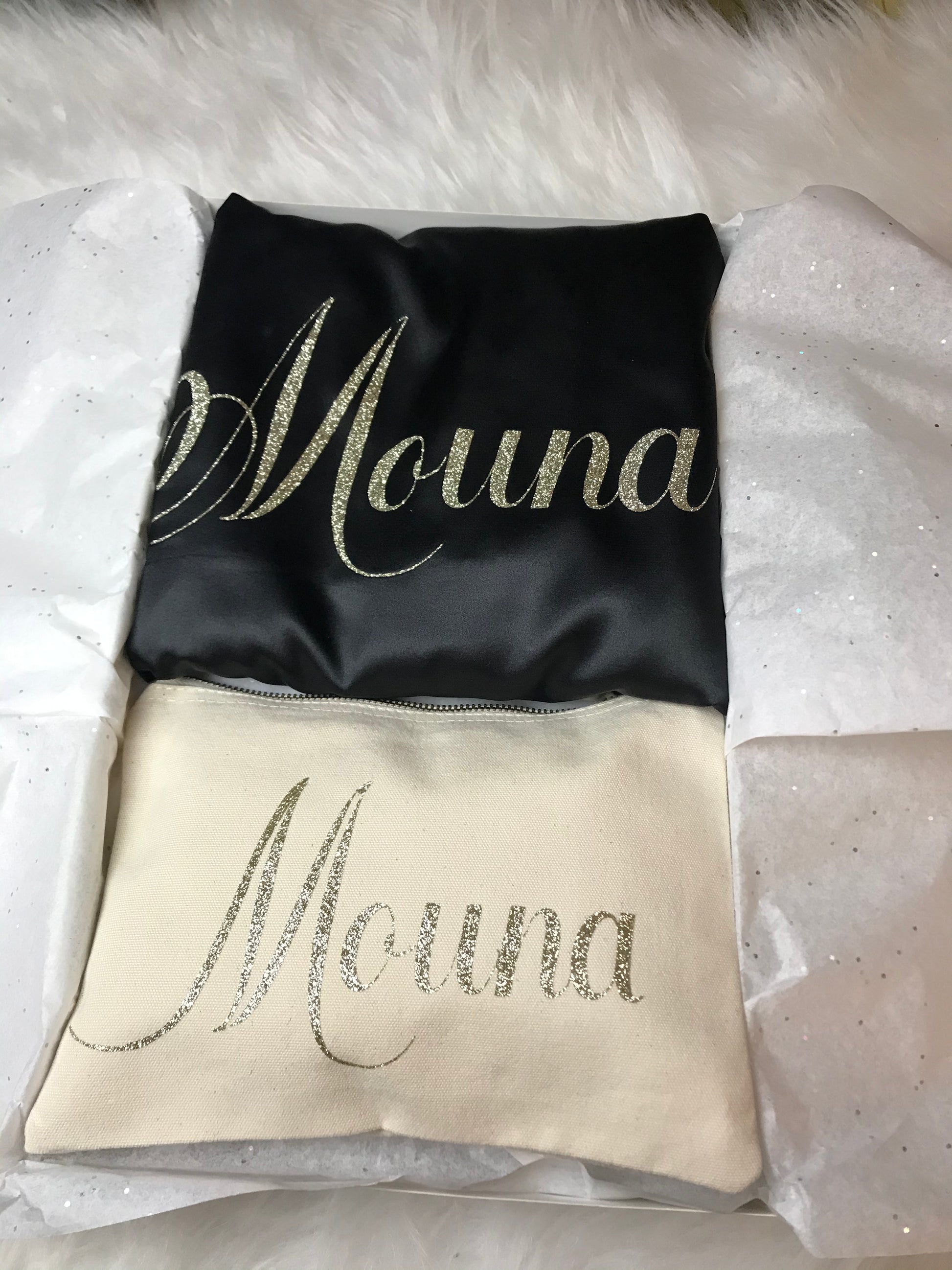 Peignoir satin personnalisé discount femme