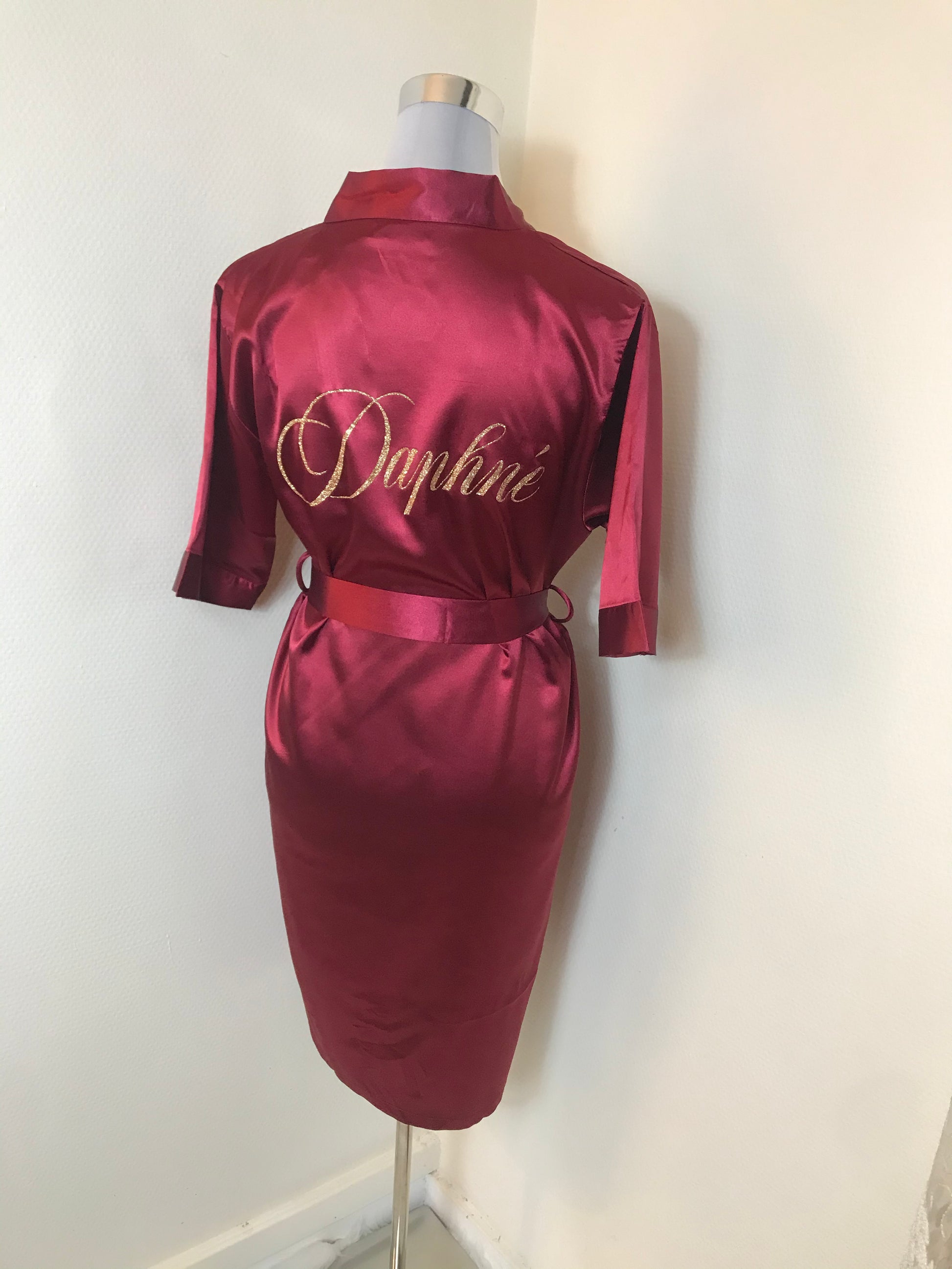 Peignoir en soie sales personnalisé