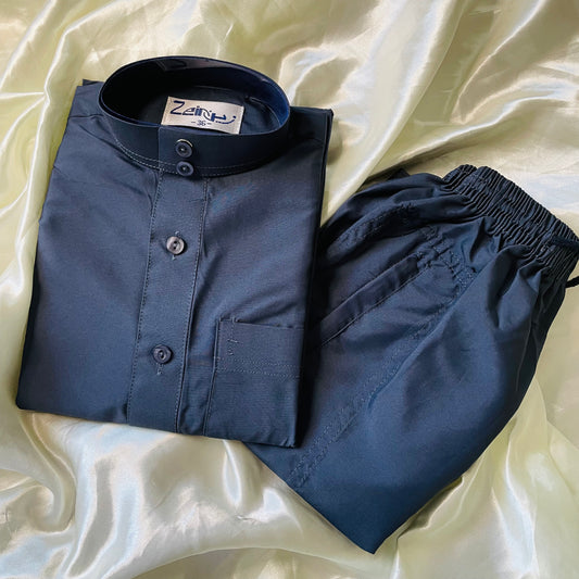 Qamis avec pantalon enfants  Saoudien avec Col